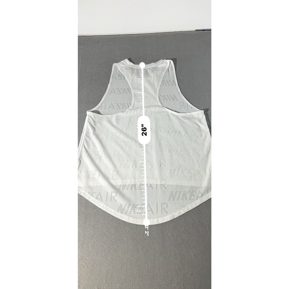 Nike Air Dri-FIT Women’s White Mesh Racerback Tank Top M - Picture 8 of 10